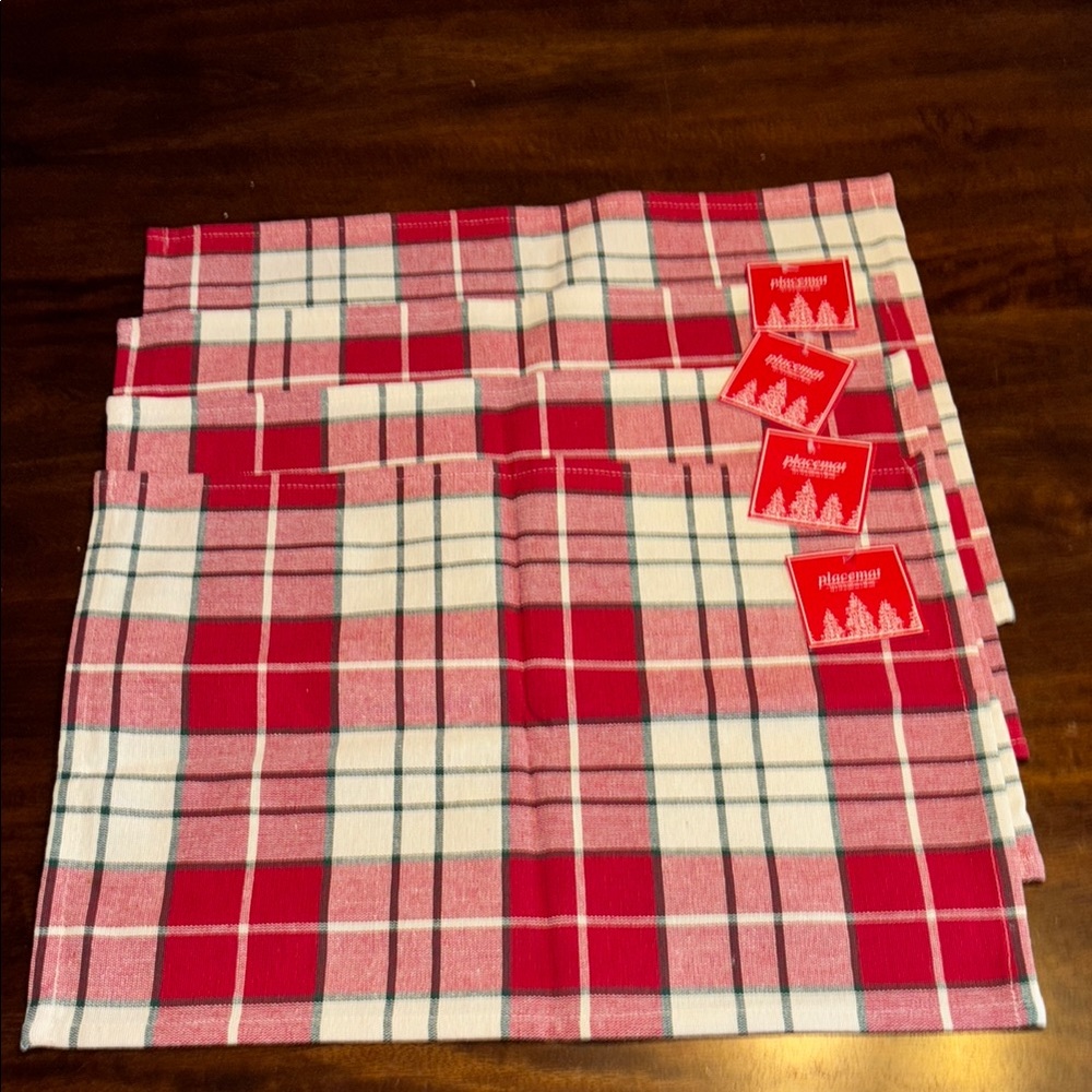 Christmas Plaid placemats set of 4